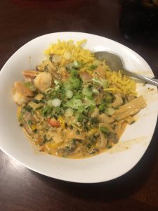 The Rogue's Coconut Red Curry Shrimp
