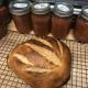 Sourdough and fresh canned tomatoes